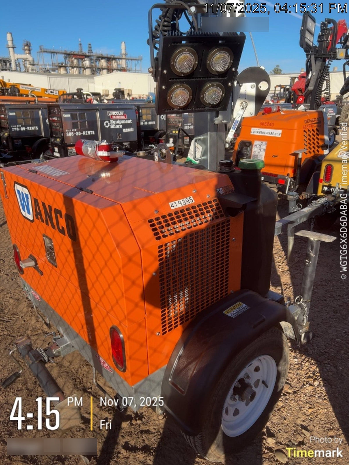 2024 Wanco WLTT-4MM4K Diesel, Deep Sea Controller, Shore Power Plug, Auto Start, (4) 350W LED Floodlights, 4kW Generator, 60 Gal Fuel Tank, 2" Ball, T3