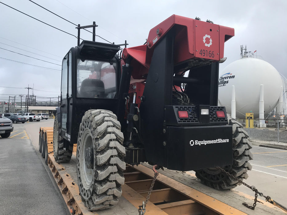 2020 Manitou MTA10055 Cab/Heat/Air, 120 HP, Solid Tires, Work Lights, Lift Hook, Auxiliary Hydraulics w/66" Carriage and 60" Forks