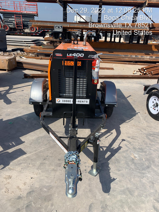 2022 Lincoln Electric LE400 Kubota V1505, Trlr, Cable Rack, Light Kit, ES Decals, T3