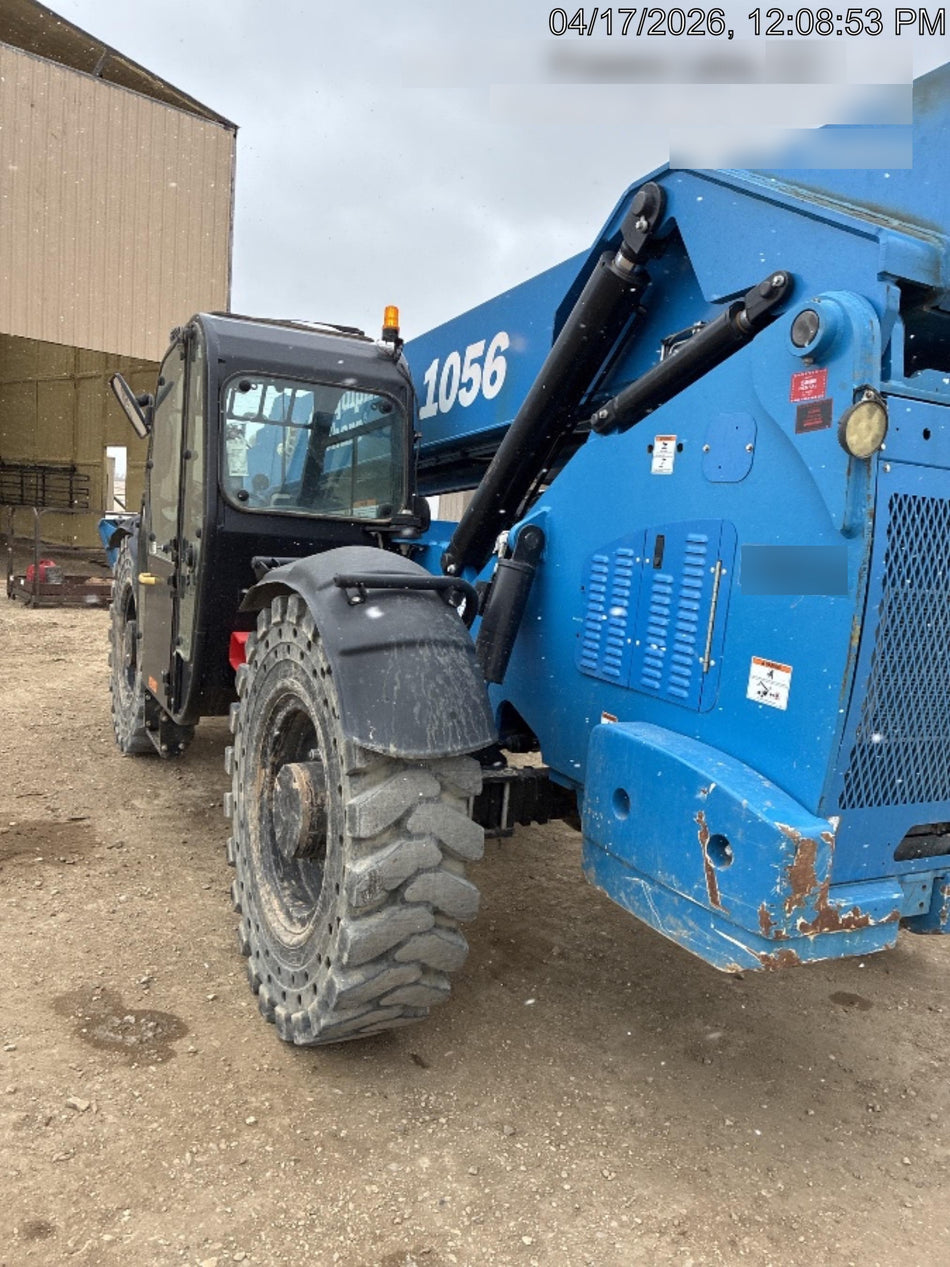 2019 Genie GTH-1056 6' Forks* Genie GTH-1056 w/Enclosed Cab w/HVAC, Work Lights, Solid Tires, Beacon, 60" Carriage and Forks