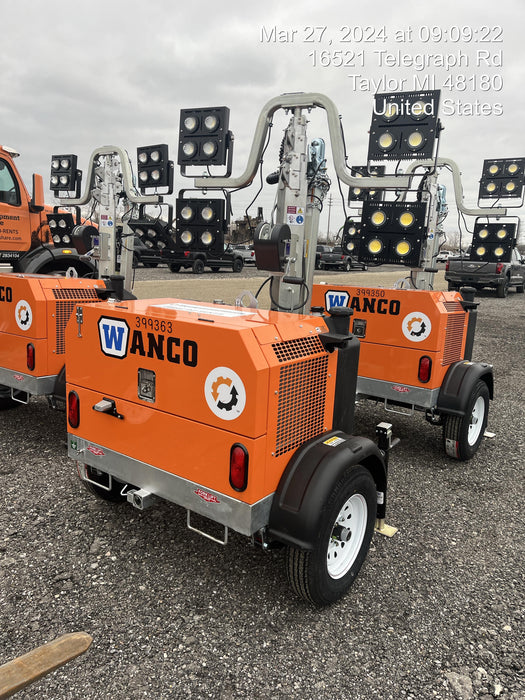 2024 Wanco WLTT-4MM4K Diesel, Deep Sea Controller, Shore Power Plug, Auto Start, (4) 350W LED Floodlights, 4kW Generator, 60 Gal Fuel Tank, 2" Ball, T3