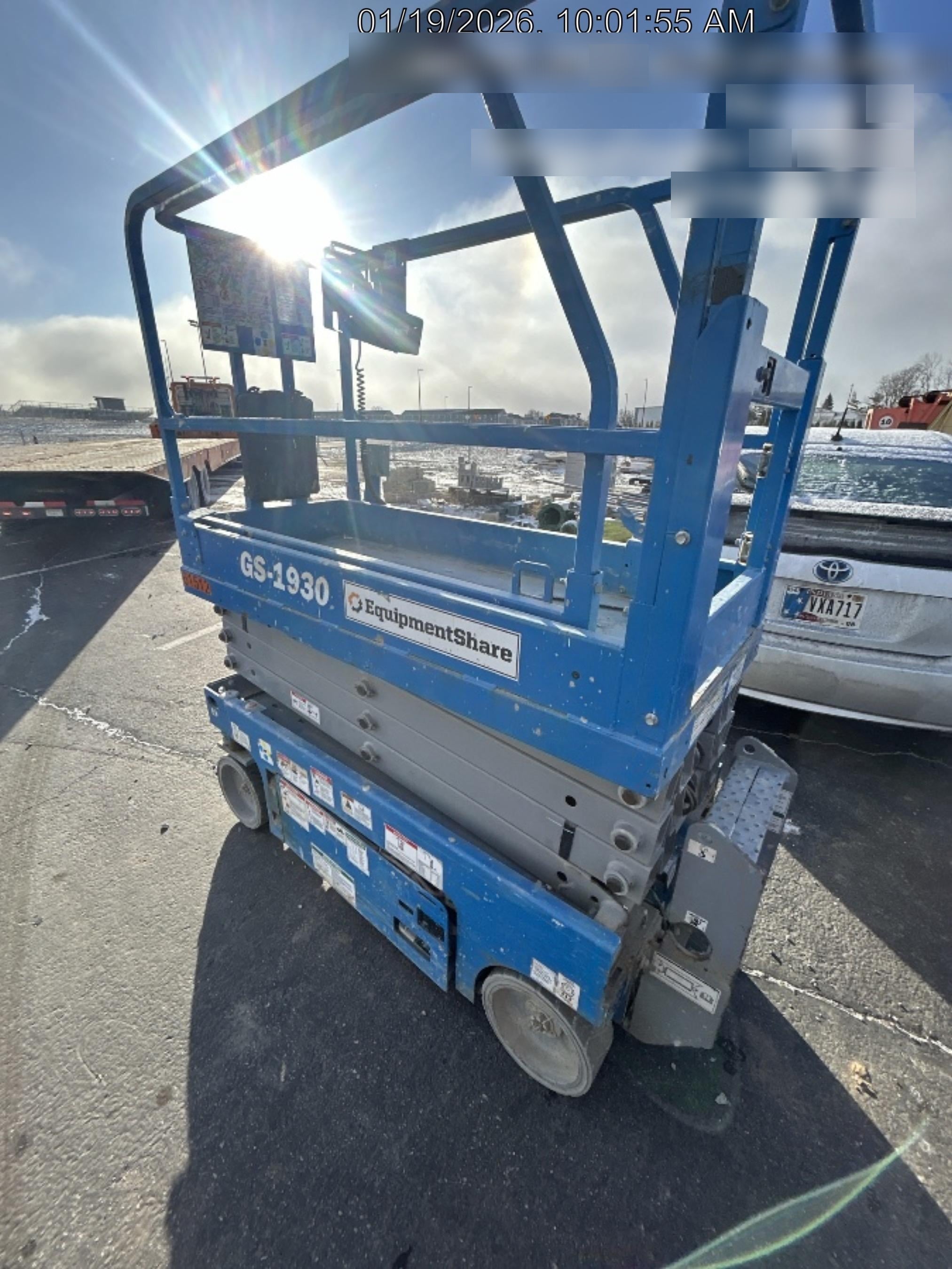 2020 Genie GS-1930 Solid Non Marking Tires, Beacon, Folding rails with half height swing gate