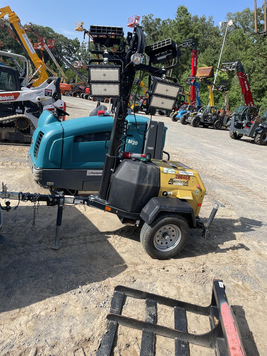 2022 Allmand NLV3GR (4) LED Light Fixture 350W, 23' Vertical Mast, 3kW Prime, Towable, Deep Sea L401, Leveling Jacks, Yanmar T4F 5.8hp