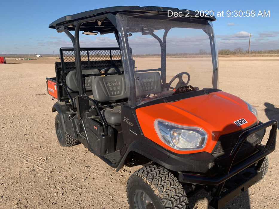 2020 Kubota RTV-X1140W-H Canopy, 4-Seater, Diesel, Windshield Acrylic Clear, LED Strobe, Backup Alarm