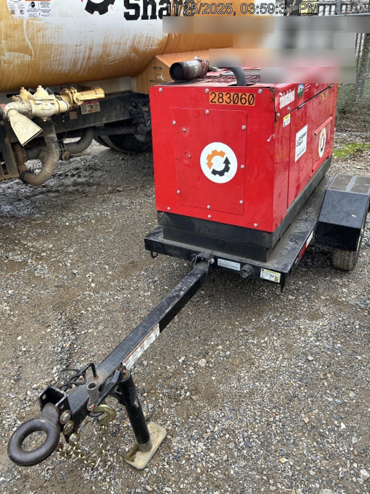 2022 Shindaiwa DGW400MDL Kubota D902 Engine, 23 HP, Dual Op Welder, Wire, Arc, Droop Stick, Tig, and CC Stick Functionality, Simulphase, 3 Phase and 1 Phase Gen Output, Single Axle NB Trlr, Slr Trckl Chrg 12V 12W, Fire Ext