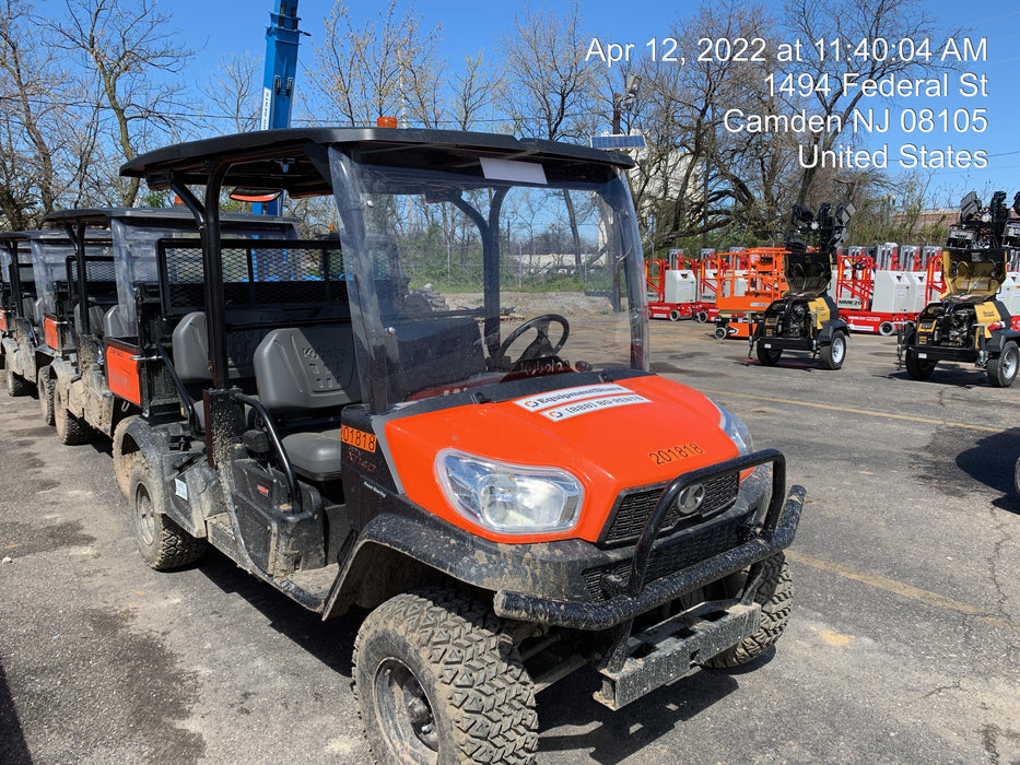 2022 Kubota RTV-X1140W-H Plastic Canopy, Windshield Acrylic Clear, LED Strobe Light, Wire Harness Kit, Back up Alarm