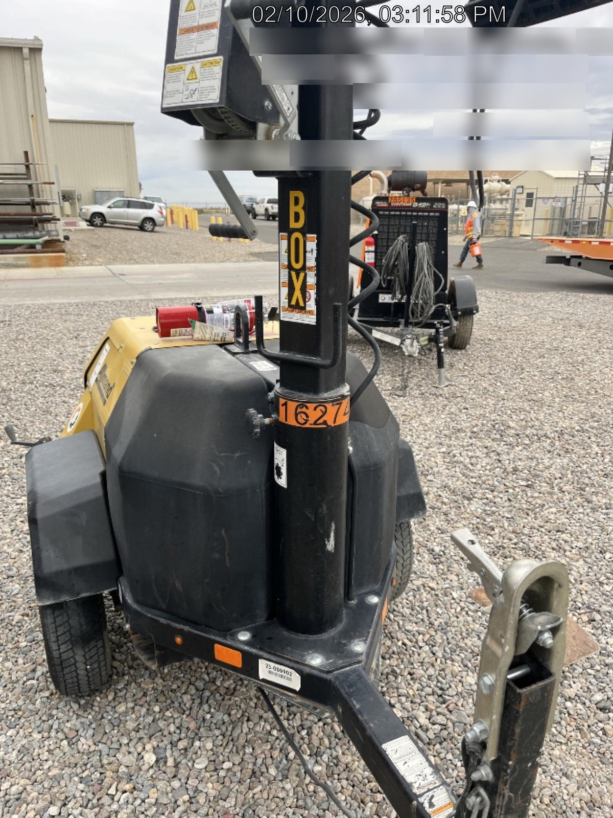 2021 Allmand NLV3GR (4) LED Light Fixture 350W, 23' Vertical Mast, 3kW Prime, Towable, Deep Sea L401, Leveling Jacks, Yanmar T4F 5.8hp