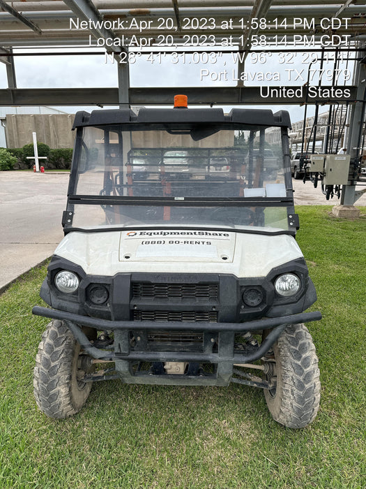 2022 Kawasaki Mule PRO-DXT Standard Options, Backup Alarm, Beacon, Plastic Hard Top, Poly Windshield, Horn Kit