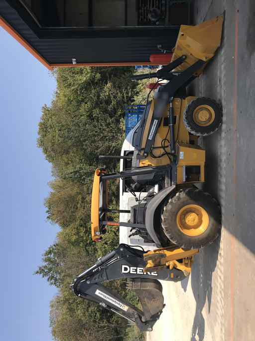 2020 John Deere 310LEP Canopy, 4WD, Standard Stick, Pilot Controls, 2 Way Hydraulics, TAG Manual QC