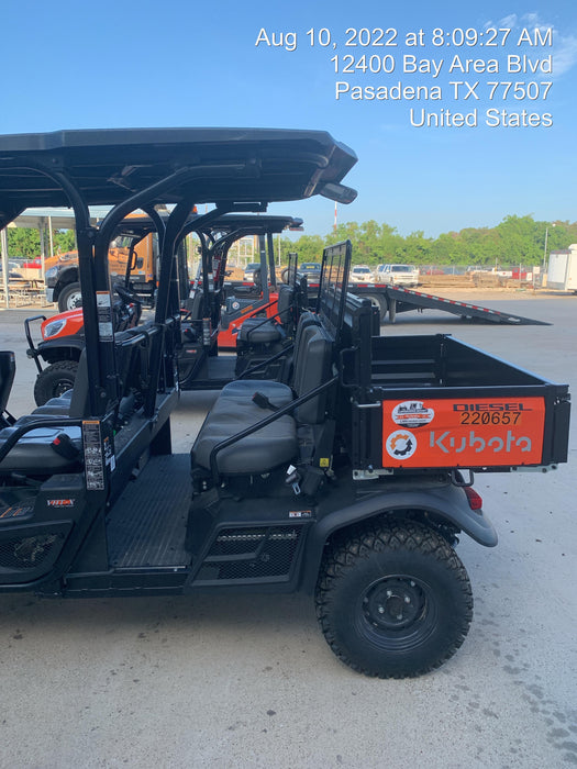 2022 Kubota RTV-X1140W-H Plastic Canopy, Windshield Acrylic Clear, LED Strobe Light, Wire Harness Kit, Back up Alarm