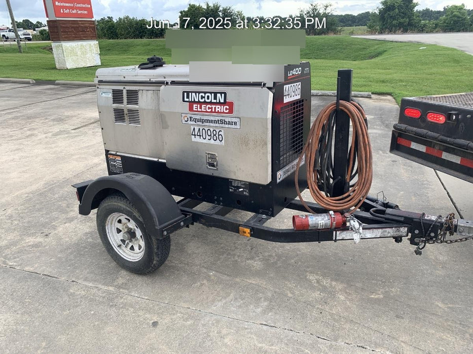 2024 Lincoln Electric LE400 Kubota V1505, Trlr, Cable Rack, Light Kit, ES Decals, T3