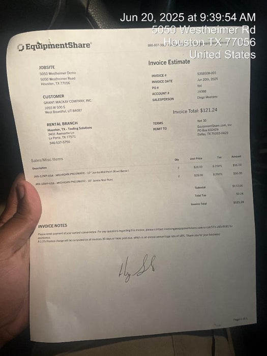 2025 MICHIGAN PNEUMATIC MP-133-ORANGE-NEP