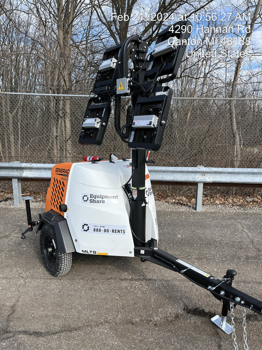 2024 Generac MLT2 Diesel, Flex Switch 120V Input, Powerzone Controller, 
(4) 320W LED Lights, 4kW Generator, 39.9 Gal Fuel Tank, 2" Ball, T3