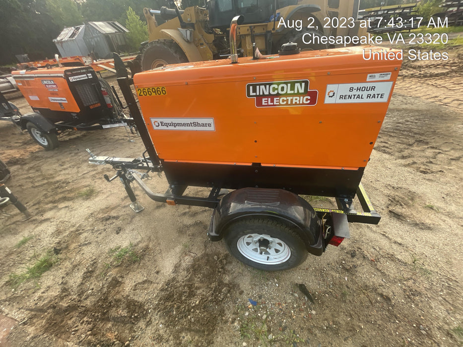 2022 Lincoln Electric LE400 Kubota V1505, Trlr, Cable Rack, Light Kit, ES Decals, T3