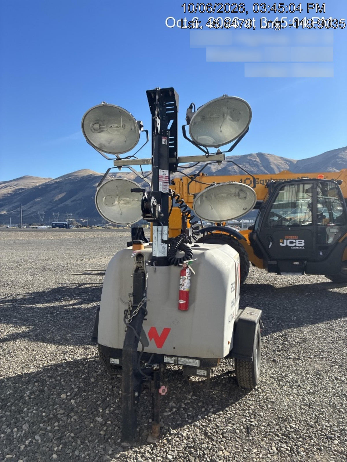 2017 Wacker Neuson LTV6L-MH Wacker Neuson 6 kW Towable Light Generator