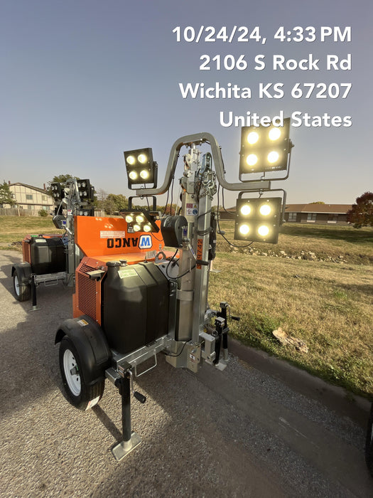 2024 Wanco WLTT-4MM4K Diesel, Deep Sea Controller, Shore Power Plug, Auto Start, (4) 350W LED Floodlights, 4kW Generator, 60 Gal Fuel Tank, 2" Ball, T3