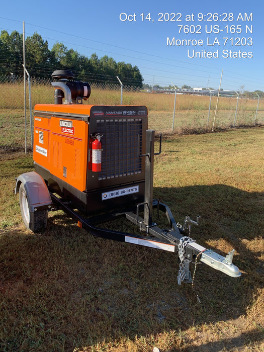 2022 Lincoln Electric Vantage 549X Crosslink Technology, Trailer Mounted, ES Decals, T3