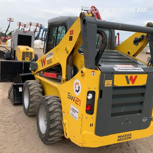 Wacker Neuson SW21 Cab/Heat/Air, High Flow, Selectable EH Joystick Controls, Cyclonic Engine Pre-Cleaner, 2 Speed Joystick