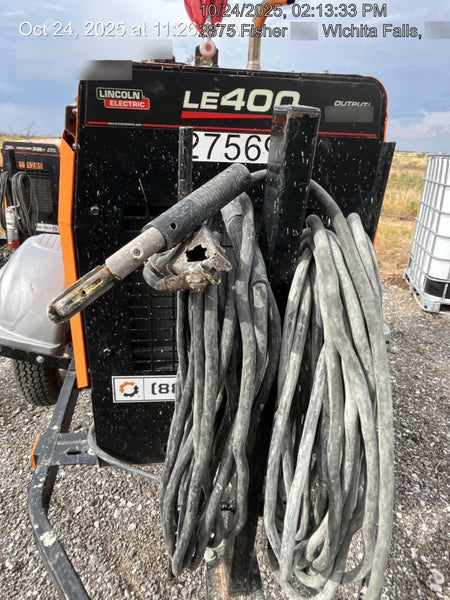 2022 Lincoln Electric LE400 Kubota V1505, Trlr, Cable Rack, Light Kit, ES Decals, T3