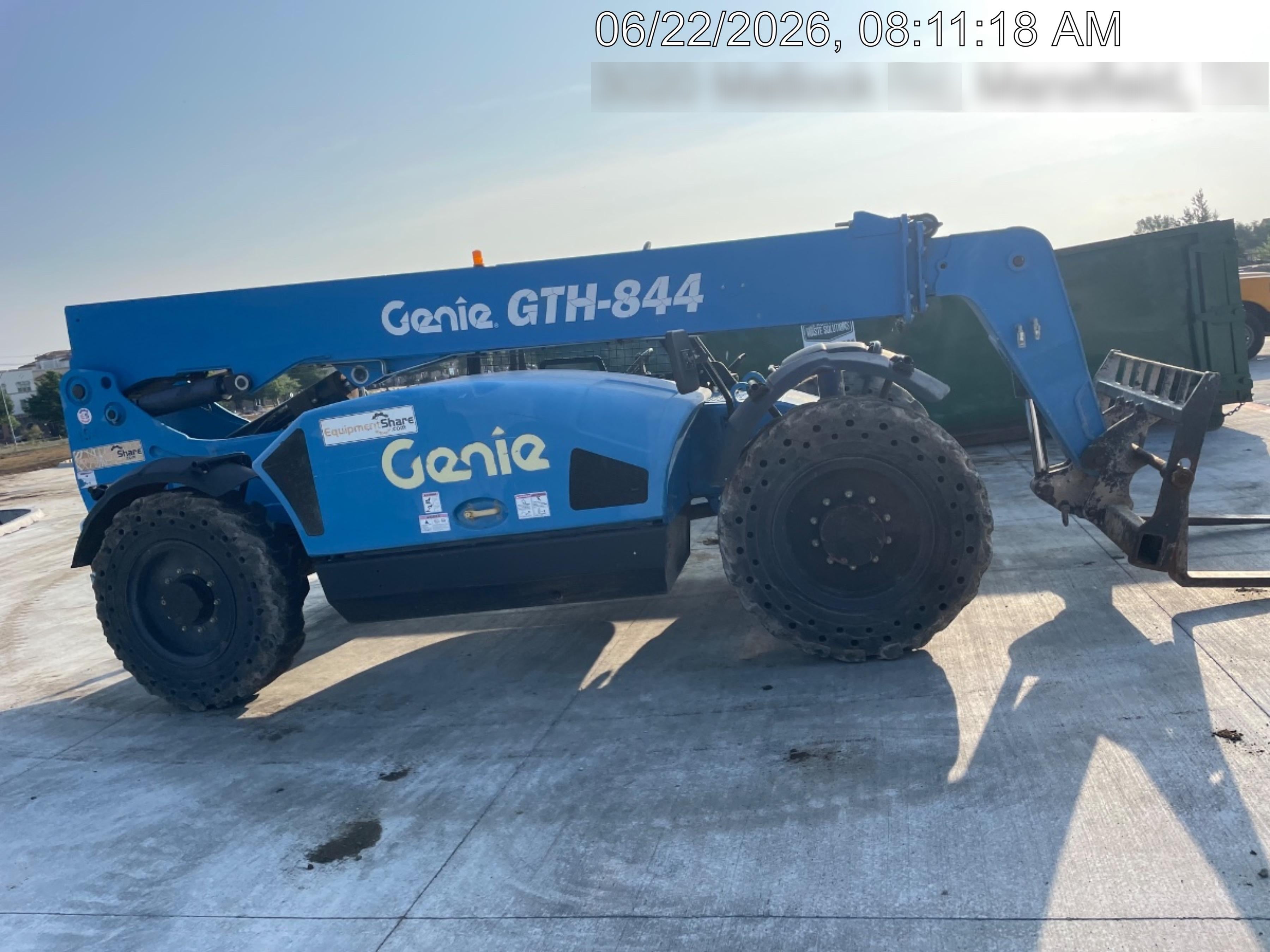 2017 Genie GTH-844 Solid Tires, Open Cab