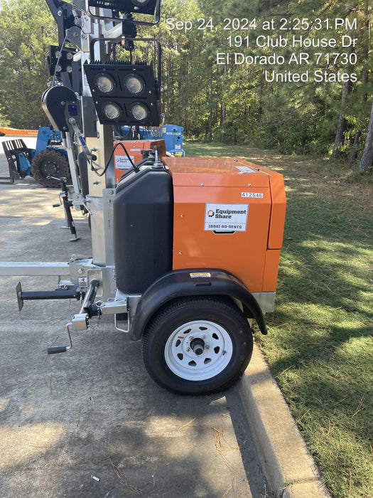2024 Wanco WLTT-4MM4K Diesel, Deep Sea Controller, Shore Power Plug, Auto Start, (4) 350W LED Floodlights, 4kW Generator, 60 Gal Fuel Tank, 2" Ball, T3