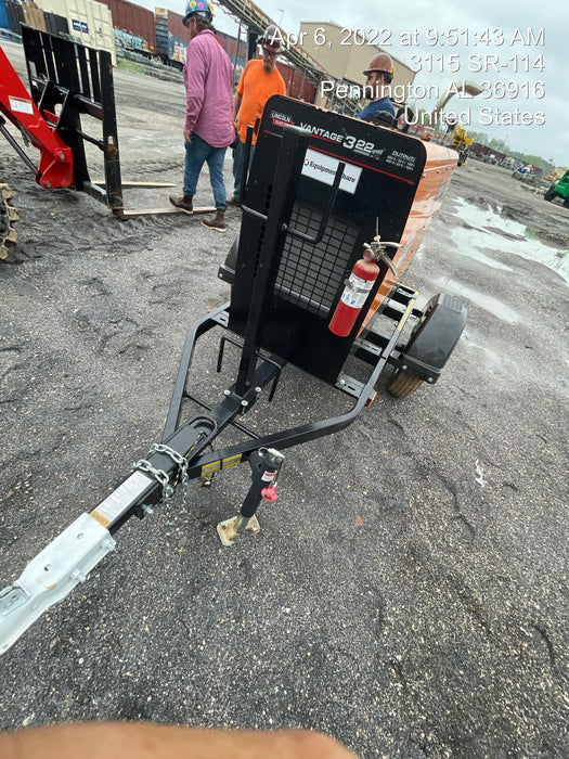 2021 Lincoln Electric Vantage 322 Vantage 322 Ready Pak 3 w/ Decals, ORANGE (includes trailer, cable rack, fender light kit) NO Telematics