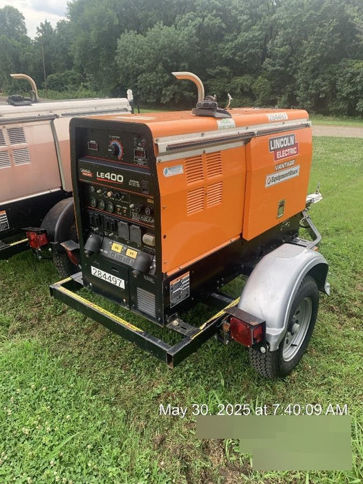 2022 Lincoln Electric LE400 Kubota V1505, Trlr, Cable Rack, Light Kit, ES Decals, T3