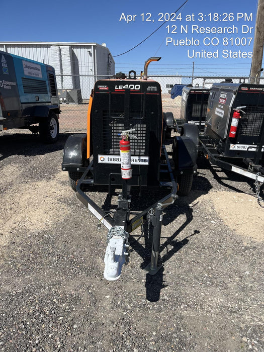 2022 Lincoln Electric LE400 Kubota V1505, Trlr, Cable Rack, Light Kit, ES Decals, T3