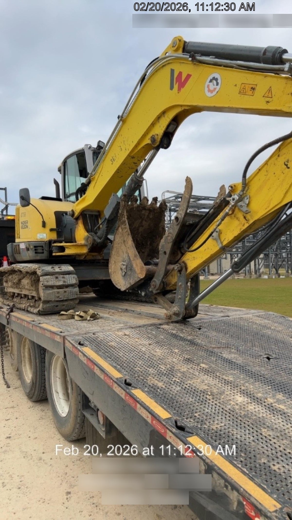 Wacker Neuson ET90 Enclosed Cab, Hybrid Tracks, Long Dipperstick,  Bucket