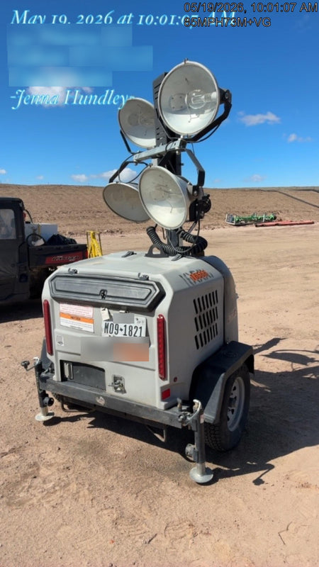 2018 Wacker Neuson LTV6L-MH Wacker Neuson LTV6L Mobile Light Tower w/Fuel Level Sensor Installed