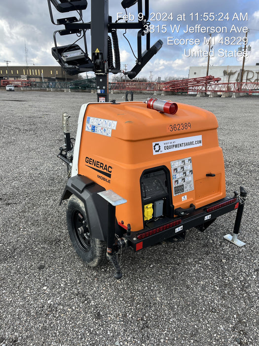 2023 Generac MLT2 Diesel, Flex Switch 120V Input, Powerzone Controller, 
(4) 320W LED Lights, 4kW Generator, 39.9 Gal Fuel Tank, 2" Ball, T3