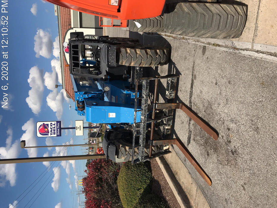 2019 Genie GTH-636 Canopy, Solid RT Tires, LED Work Lights, Beacon 60" QA Carriage, 48" Forks