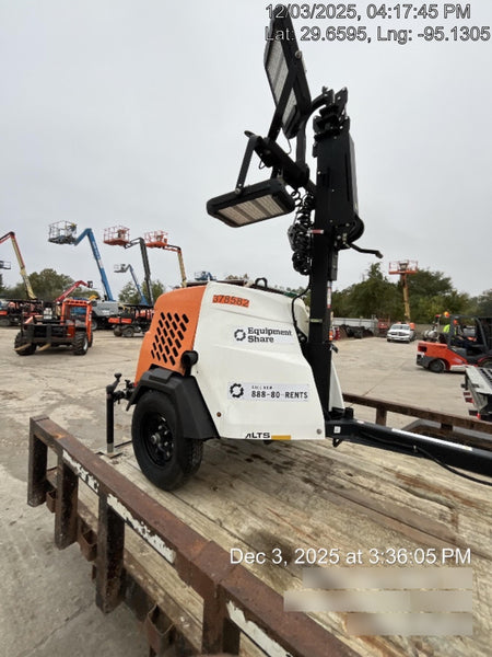 2023 Generac MLT2 Diesel, Flex Switch 120V Input, Powerzone Controller, 
(4) 320W LED Lights, 4kW Generator, 39.9 Gal Fuel Tank, 2" Ball, T3