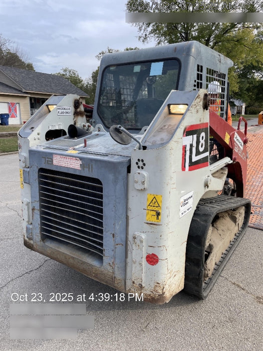 2019 Takeuchi TL8 Radial ROPS, ROPS/FOPS Canopy, 15" Wide Rubber Tracks, Back-up Alarm, Front & Rear Working Lights, Auxiliary Hydraulics, Two-Speed Travel, Electronic Monitoring System 76" HD Dirt Bucket with 8 Teeth, 20.3 cubic feet Capacity