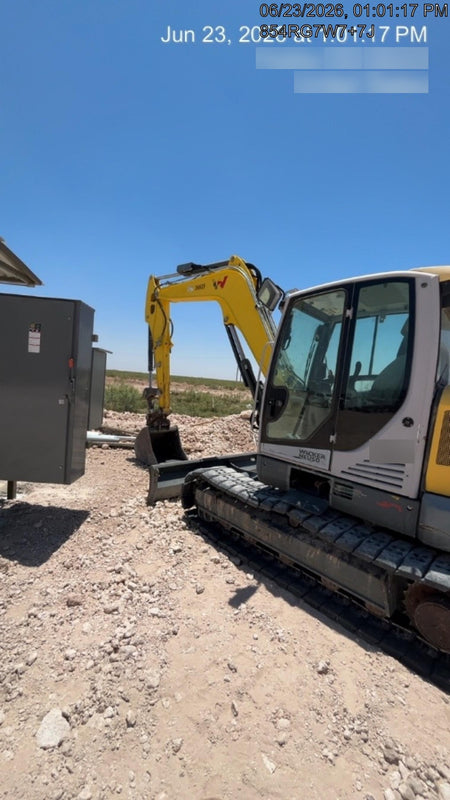 2019 Wacker Neuson ET90 Enclosed Cab, Hybrid Tracks, Long Dipperstick, T4, Hydraulic Thumb w/Manual QC, Buckets: 18/24/36"