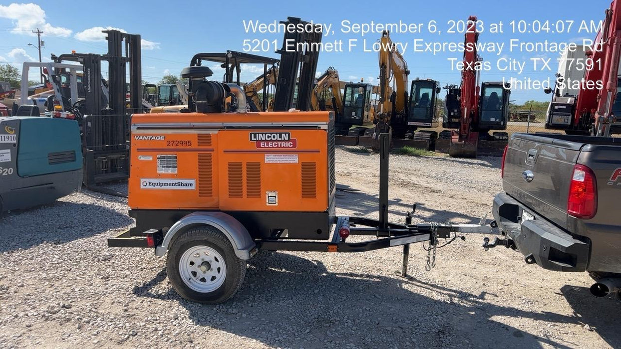 2022 Lincoln Electric Vantage 549X Crosslink Technology, Trailer Mounted, ES Decals, T3