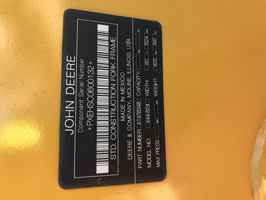 2020 JOHN DEERE 96" Loader Fork Carriage - John Deere