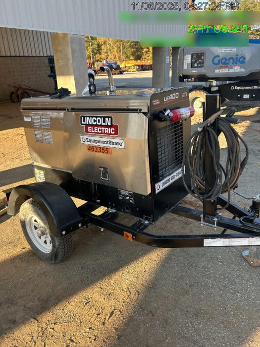 2024 Lincoln Electric LE400 Kubota V1505, Trlr, Cable Rack, Light Kit, ES Decals, T3