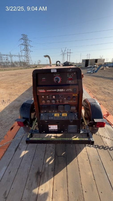 2021 Lincoln Electric Vantage 322 Vantage 322 Ready Pak 3 w/ Decals, ORANGE (includes trailer, cable rack, fender light kit) NO Telematics