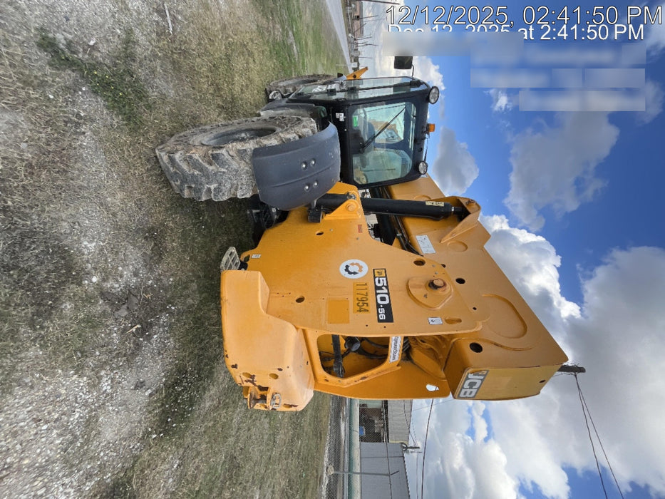 2020 JCB 510-56 Cab/Heat/Air, Solid Tires, Work Lights, Beacon, Aux Hydraulics, Back up Alarm, Lifting Eye, ES Decals