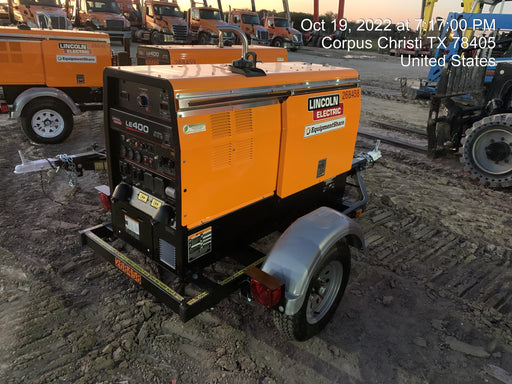 2022 Lincoln Electric LE400 Kubota V1505, Trlr, Cable Rack, Light Kit, ES Decals, T3