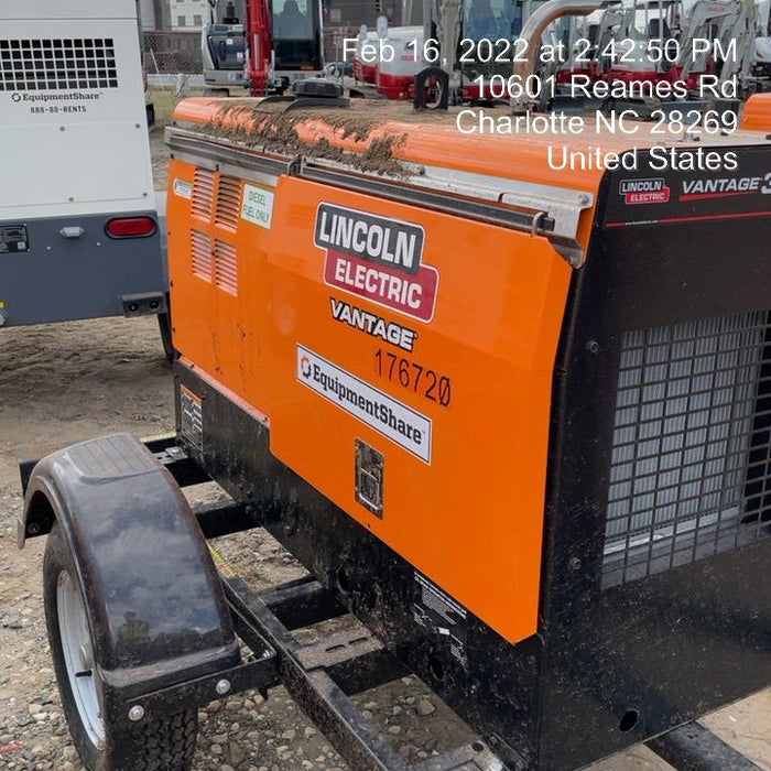 2021 Lincoln Electric Vantage 322 Vantage 322 Ready Pak 3 w/ Decals, ORANGE (includes trailer, cable rack, fender light kit) NO Telematics