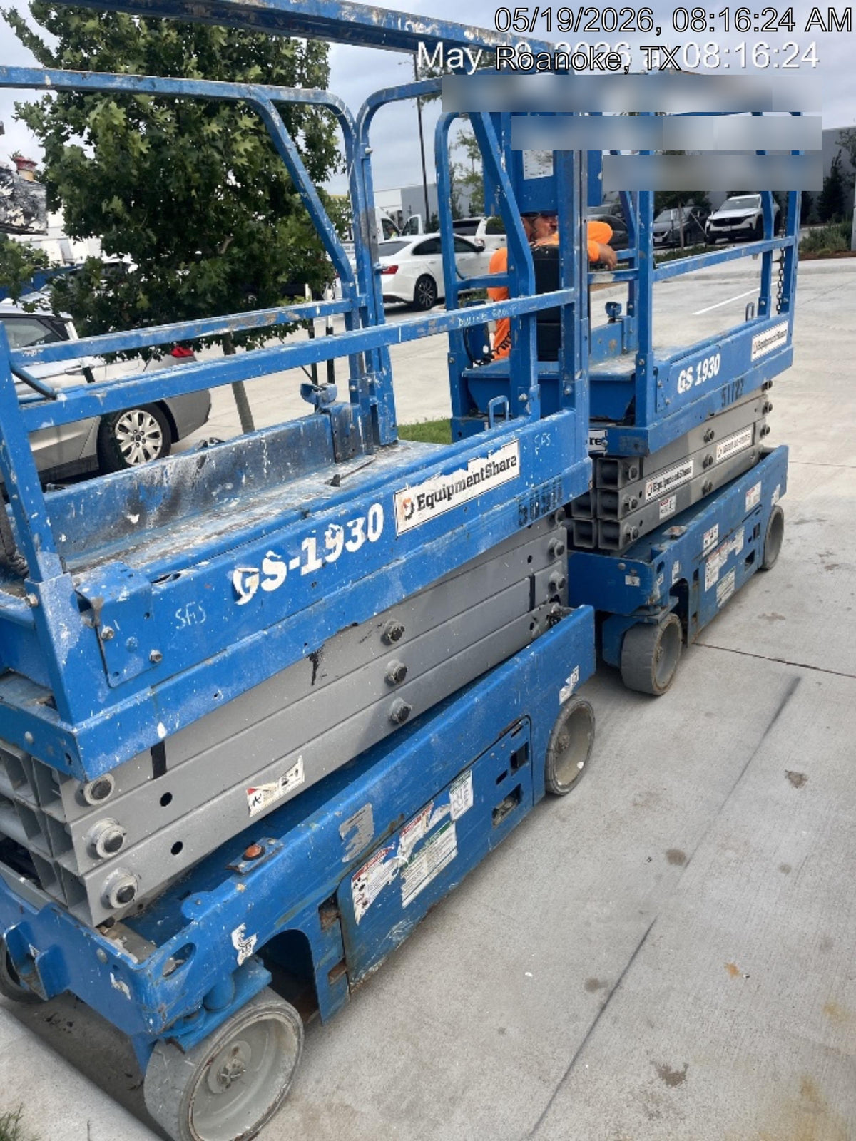 2019 Genie GS-1930 Fixed Rails with Chain Entry