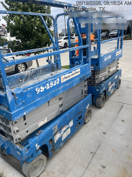 2019 Genie GS-1930 Fixed Rails with Chain Entry
