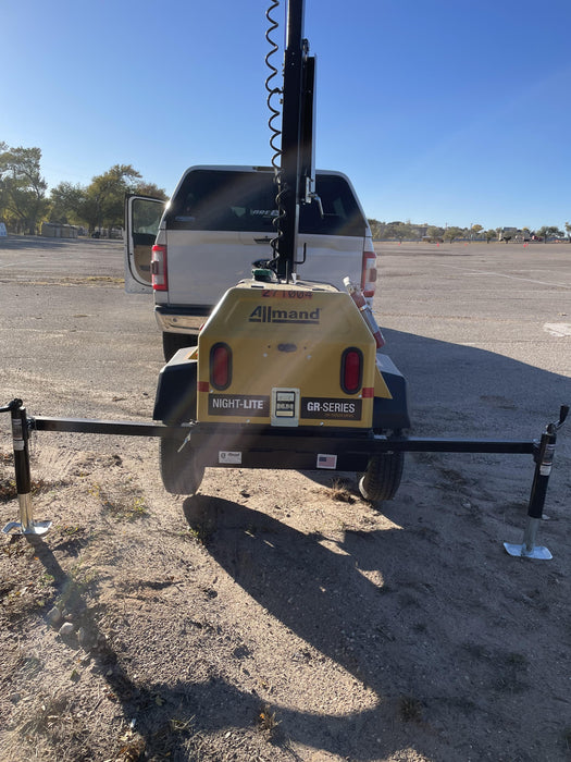 2022 Allmand NLV3GR (4) LED Light Fixture 350W, 23' Vertical Mast, 3kW Prime, Towable, ES Decals, T3