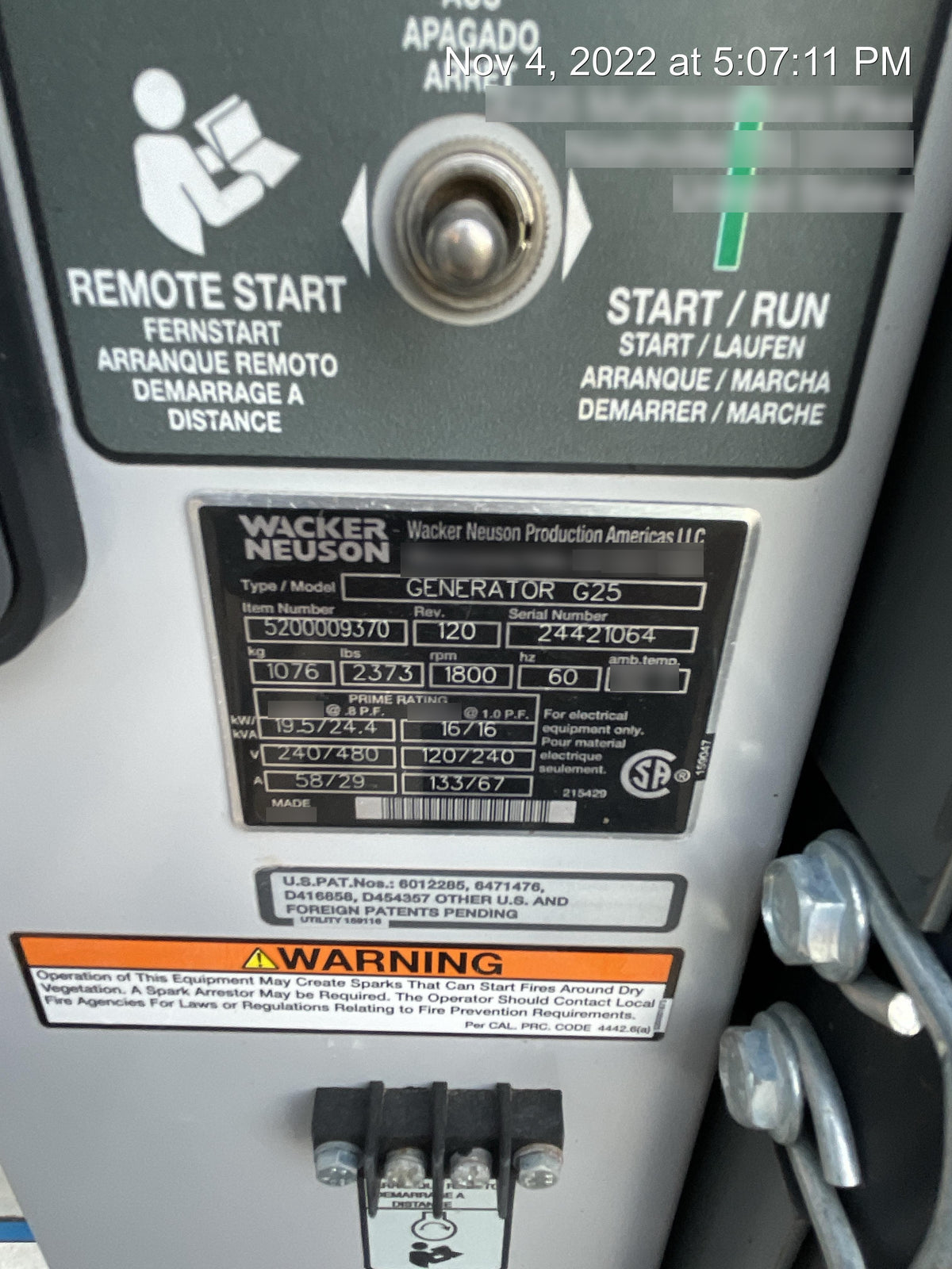 2018 WACKER NEUSON G25