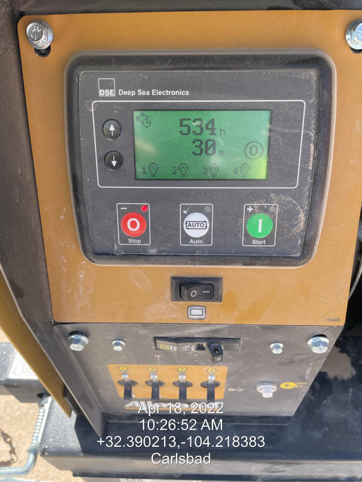 2022 Allmand NLV3GR (4) LED Light Fixture 350W, 23' Vertical Mast, 3kW Prime, Towable, Deep Sea L401, Leveling Jacks, Yanmar T4F 5.8hp