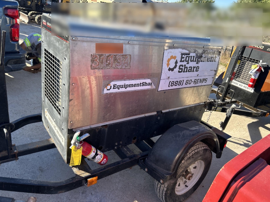 2019 Lincoln Electric Vantage 322 Welder Ready-Pak 3, Two wheel trailer, Fender and Light kit, Cable Rack