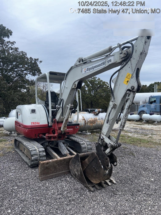 2019 Takeuchi TB240 Takeuchi TB240 Canopy w/Rubber Tracks, Auxiliary Hydraulics, Manual QC, Hydraulic Thumb, 12/18/24" Buckets