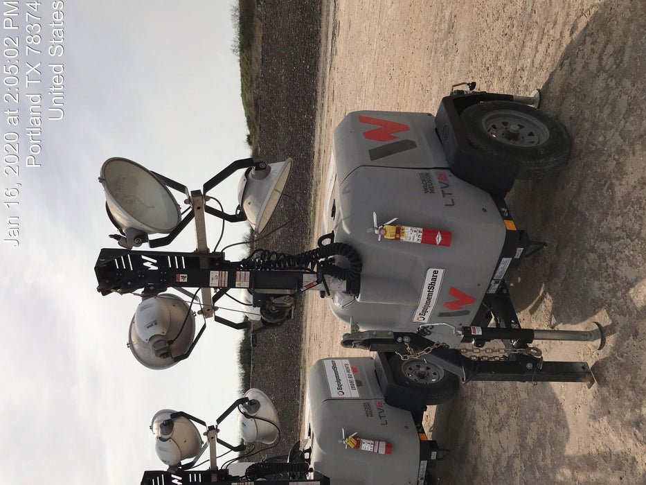 2019 Wacker Neuson LTV6L-MH Wacker Neuson LTV6L Mobile Light Tower w/Fuel Level Sensor Installed